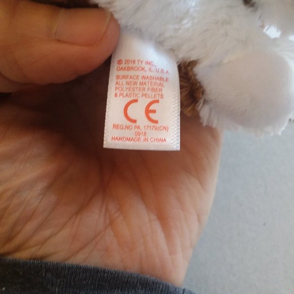 Plush Valentine Puppy Dog w/Sparkling Red Heart Stuffed Animal Toy 6.5" - Picture 7 of 8